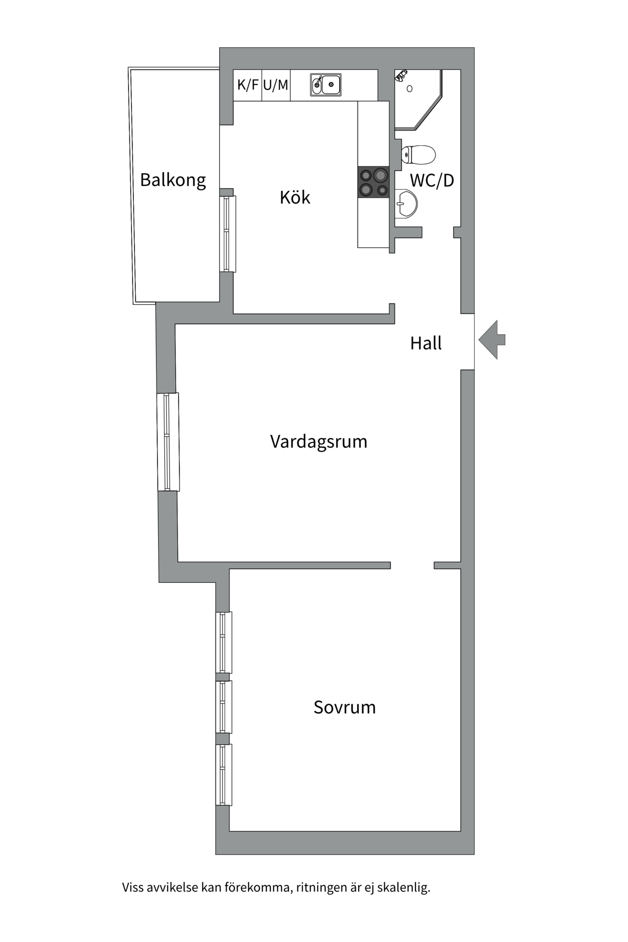 Bostadsbild från Skolgatan 20C, Såld i Centrum, Uppsala