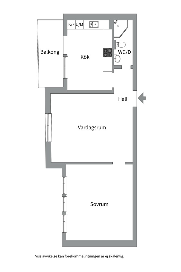 Bostadsbild från Skolgatan 20C, Såld i Centrum, Uppsala