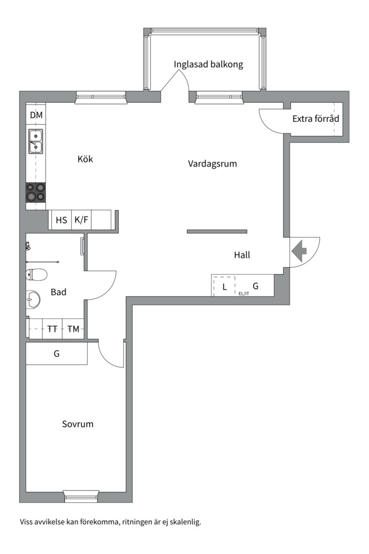 Planlösning från Ursula Printz gata 3, Såld i Porslinskvarteren, Värmdö