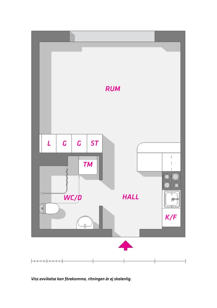 Planlösning från Dag Hammarskjölds väg 15 B, Såld i Centrum, Uppsala