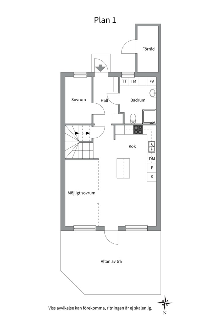 Planlösning från Orrspelsgatan 61 D, Såld i Alsike, Knivsta