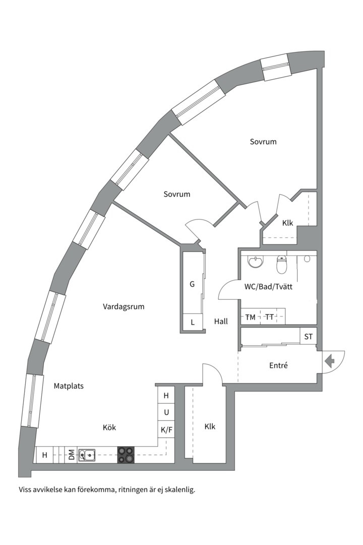 Planlösning från Östra Finnbodavägen 15, Såld i Saltsjöqvarn, Nacka