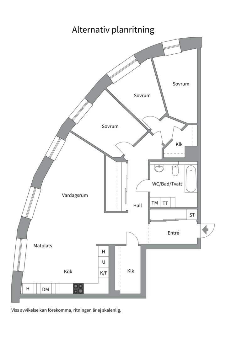 Planlösning från Östra Finnbodavägen 15, Såld i Saltsjöqvarn, Nacka