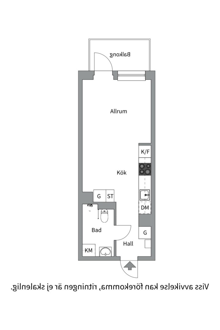 Planlösning från Göte Turessons väg 7B, Såld i Ultuna, Uppsala