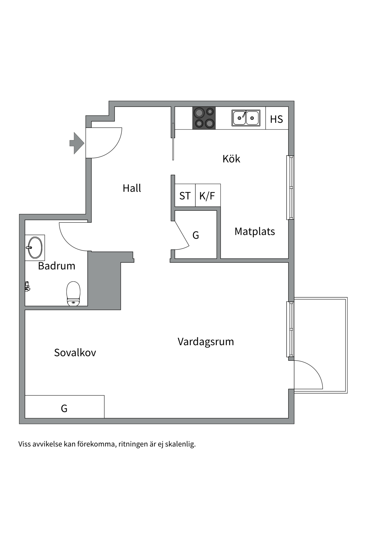 Bostadsbild från Sysslomansgatan 30B, Såld i Luthagen, Uppsala