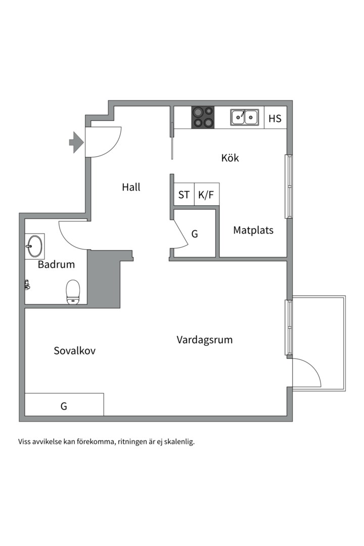 Bostadsbild från Sysslomansgatan 30B, Såld i Luthagen, Uppsala