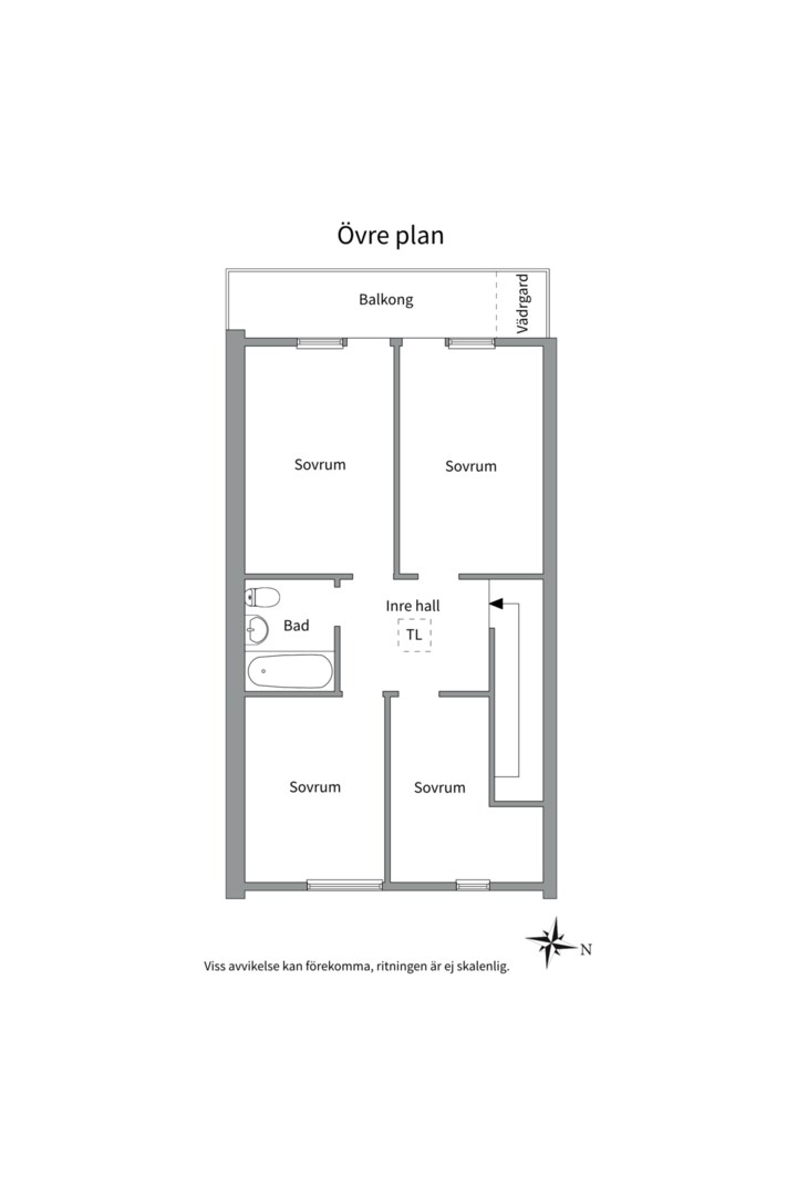 Planlösning från Musserongränd 2G, Såld i Norby, Uppsala