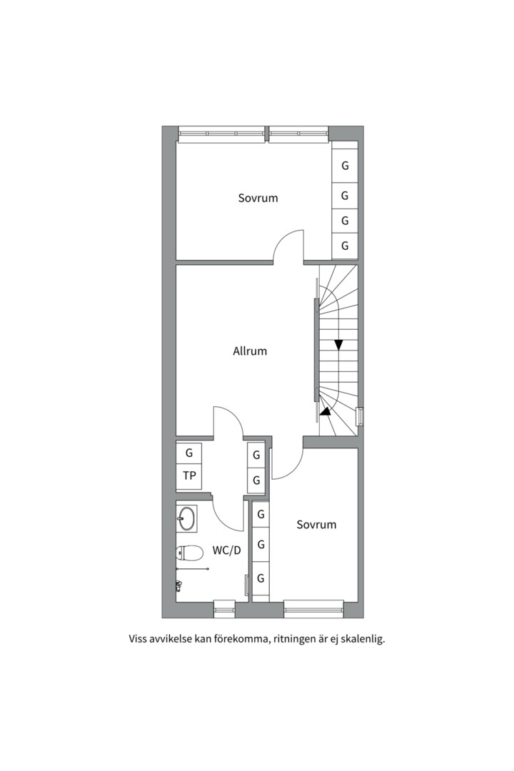 Planlösning från Wilhelm Kåges gata 8B, Såld i Porslinskvarteren, Värmdö