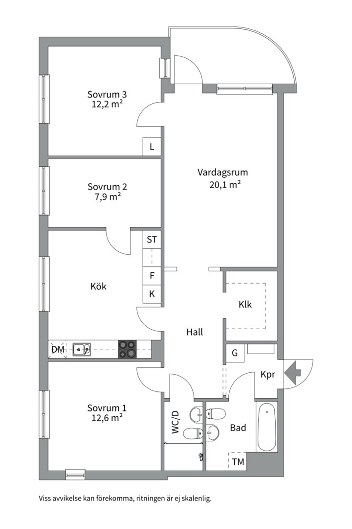 Planlösning från Serenadvägen 40, Såld i Nacka Forum, Nacka