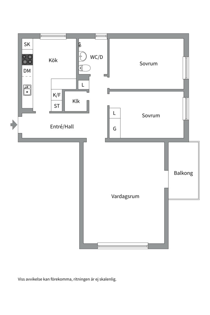 Bostadsbild från Gnejsvägen 16B, Såld i Eriksberg, Uppsala