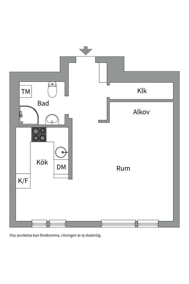 Planlösning från Geijersgatan 27 B, Såld i Luthagen, Uppsala