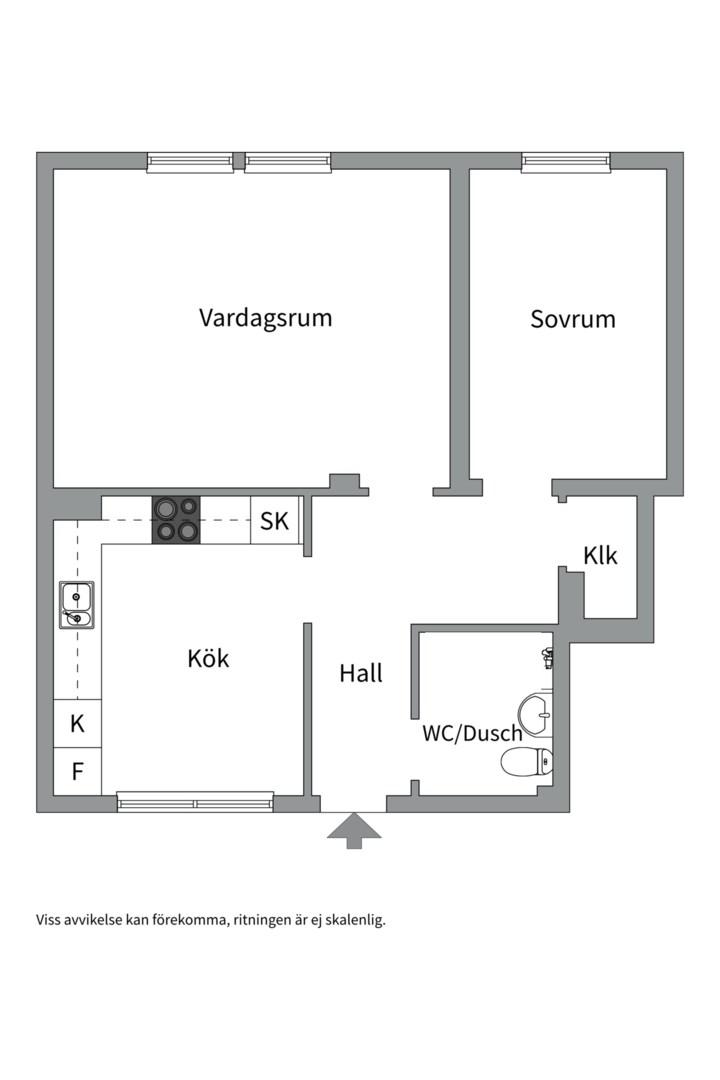 Planlösning från Relävägen 6, Såld i ASEA-stan, Västerås