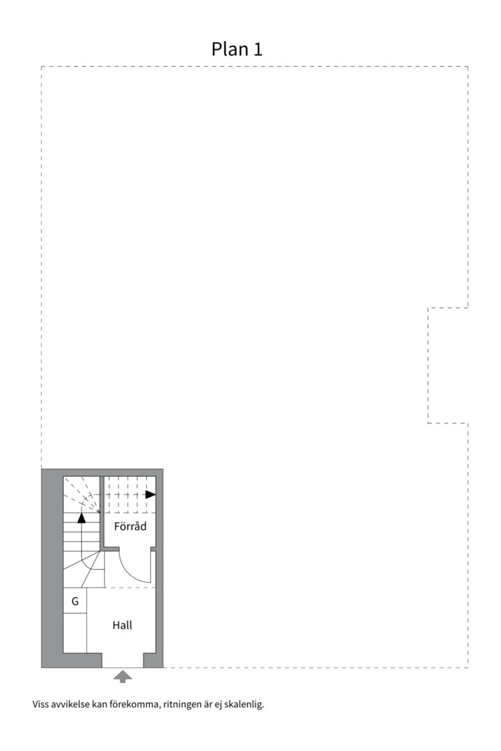 Planlösning från Munkkärrsvägen 18C, Såld i Eriksvik, Nacka