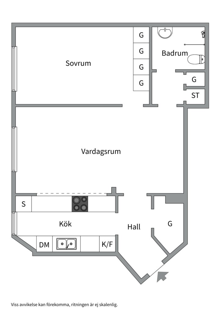 Planlösning från Baltzar von Platens gata 6, Såld i Kungsholmen - Nedre Kungsholmen, Stockholm