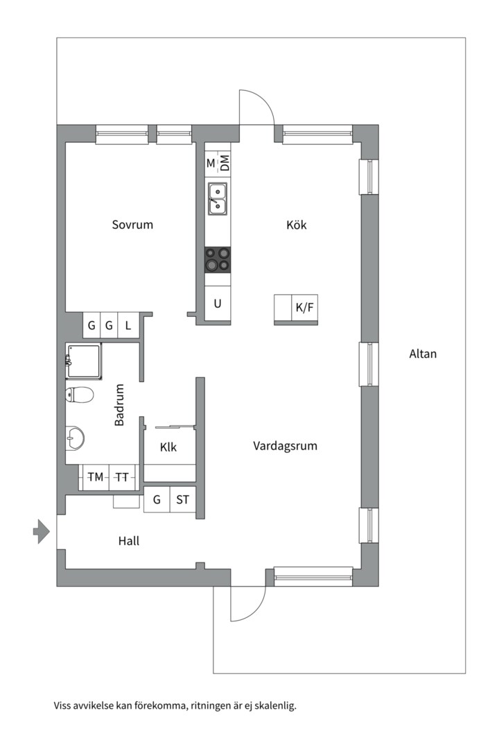 Planlösning från Ursula Printz gata 8, Såld i Porslinskvarteren, Värmdö
