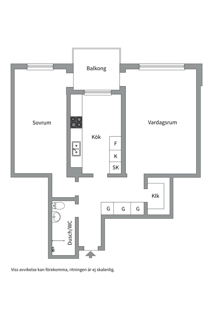 Planlösning från Tiundagatan 39, Såld i Luthagen, Uppsala