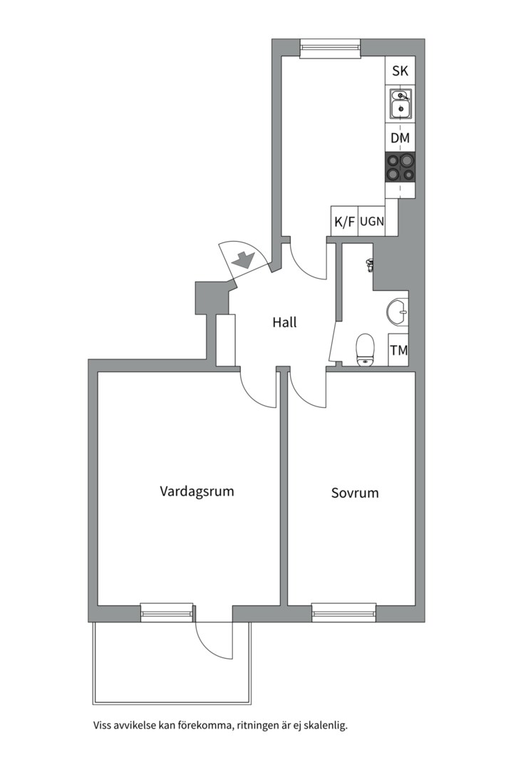 Bostadsbild från Norra floragatan 23B, Såld i Oxbacken, Västerås