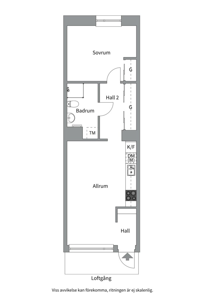 Planlösning från Gimogatan 5B, Såld i Luthagen, Uppsala