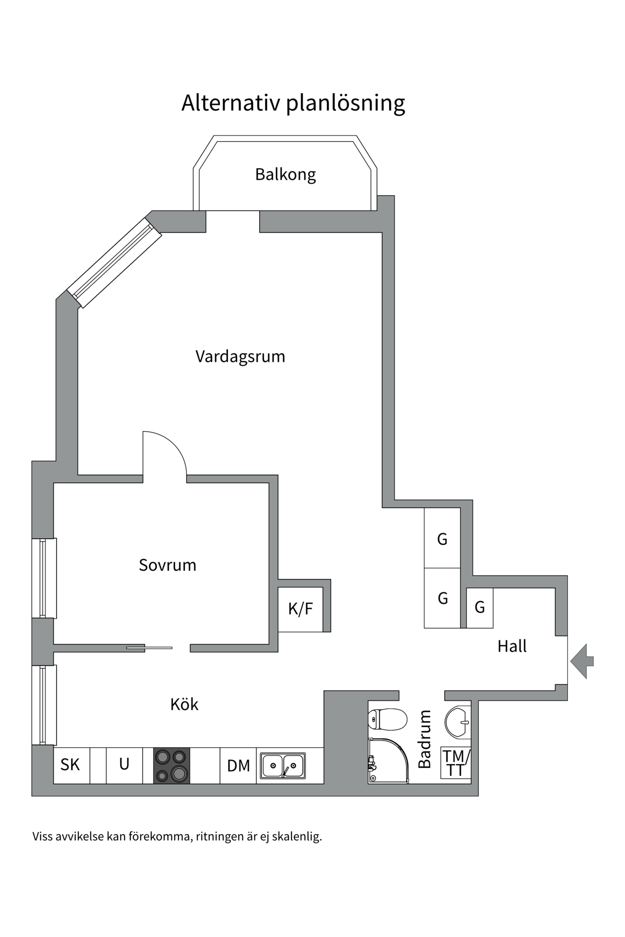 Bostadsbild från Hästholmsvägen 17, 5tr, Såld i Danviksklippan, Stockholm