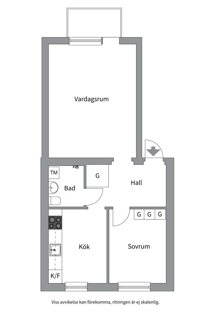 Planlösning från Lindsbergsgatan 7C, Såld i Sommarro, Uppsala