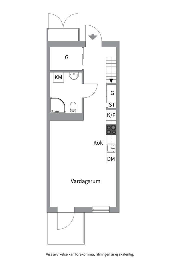 Planlösning från Vårdsätravägen 3F, Såld i Rosendal, Uppsala