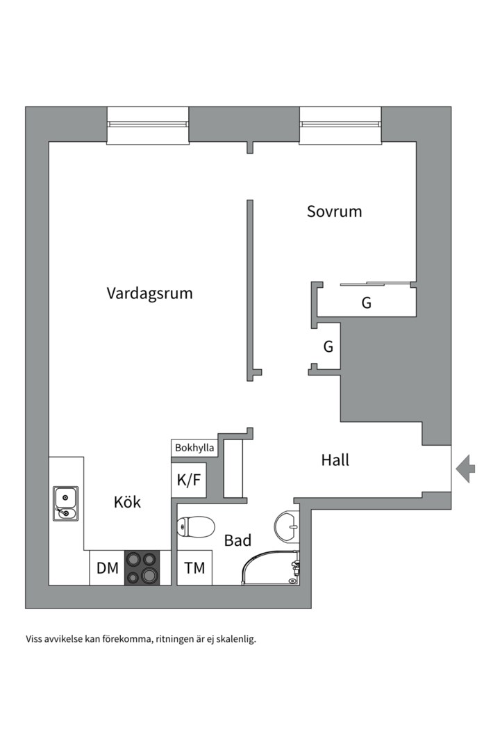 Planlösning från Idungatan 1B, Såld i Vasastan - Norrtull, Stockholm
