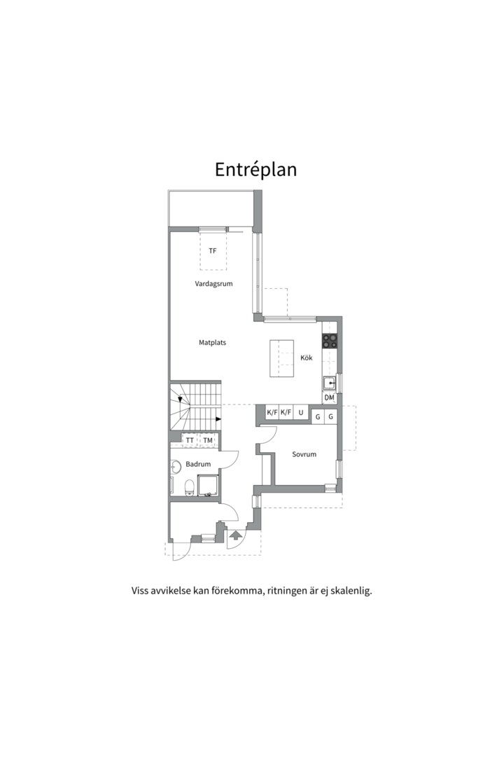 Planlösning från Skurusundsvägen 116B, Såld i Skuru, Nacka