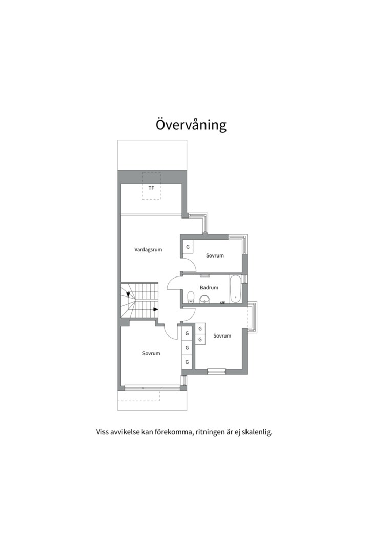 Planlösning från Skurusundsvägen 116B, Såld i Skuru, Nacka