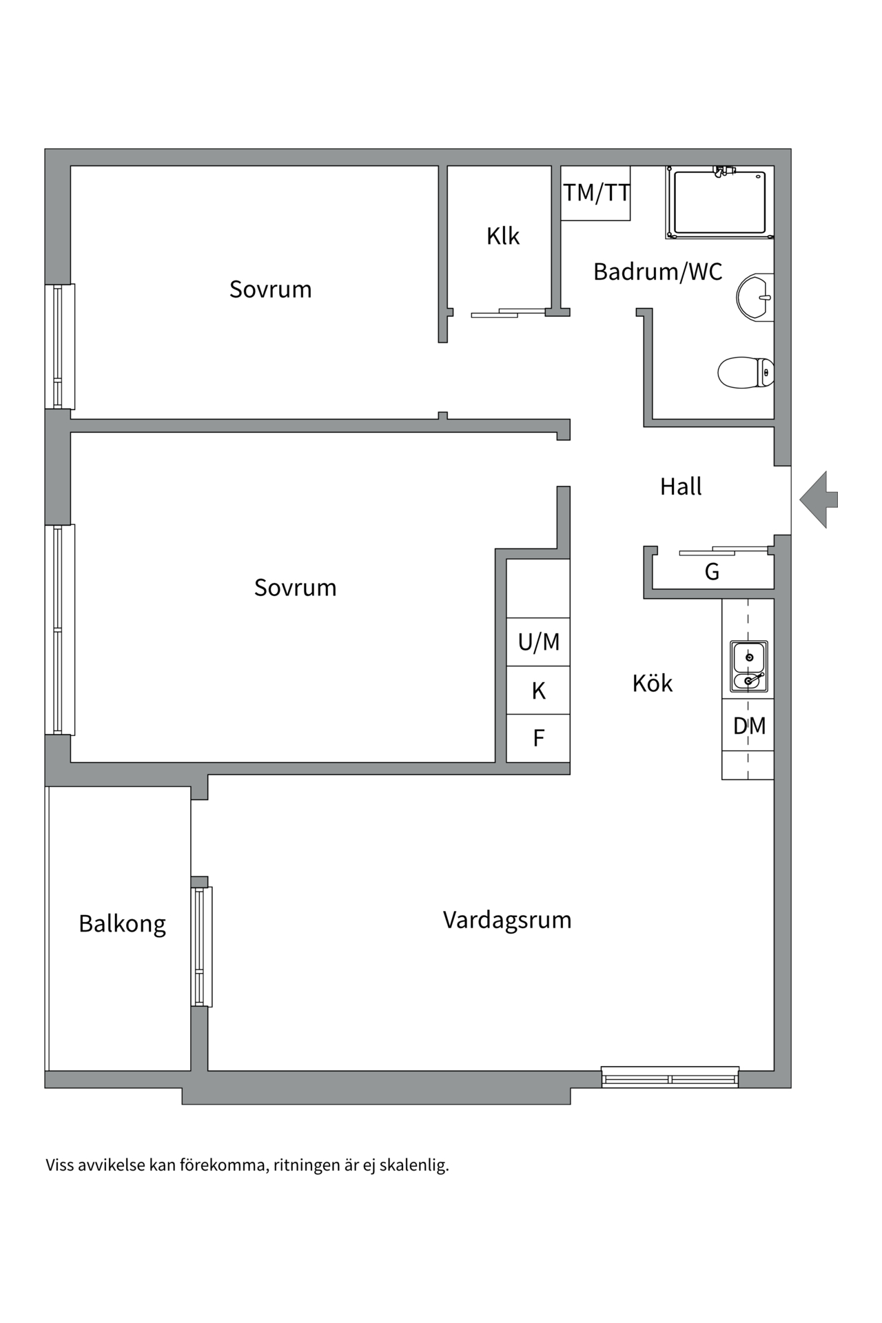 Bostadsbild från Släggkastargatan 11, Såld i Rönnby, Västerås