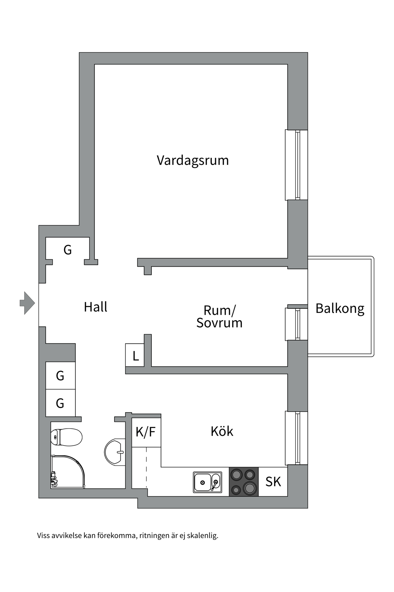 Bostadsbild från Luthagsesplanaden 36A, Såld i Luthagen, Uppsala