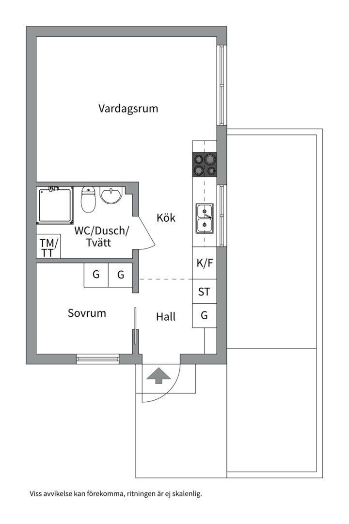 Planlösning från Blå Blomvägen 2B, Såld i Gustavsberg - Charlottendal, Värmdö