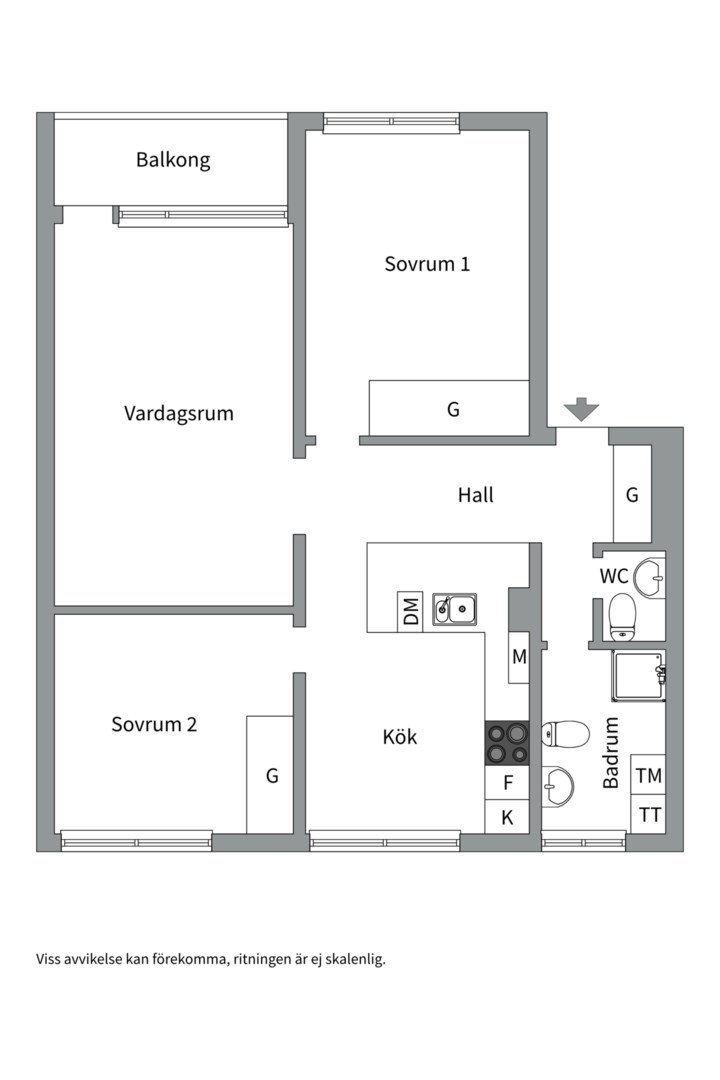 Planlösning från Henriksdalsringen 51, Såld i Henriksdalsberget, Nacka