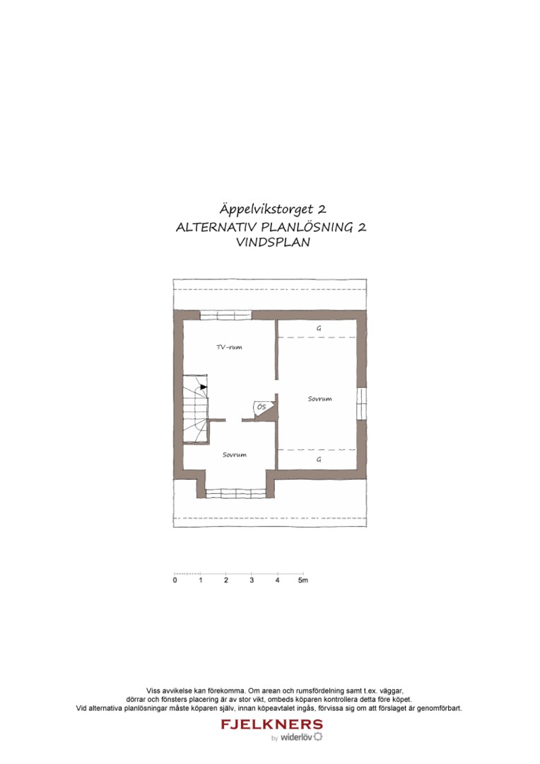 Planlösning från Äppelvikstorget 2, Såld i Bromma - Äppelviken, Stockholm