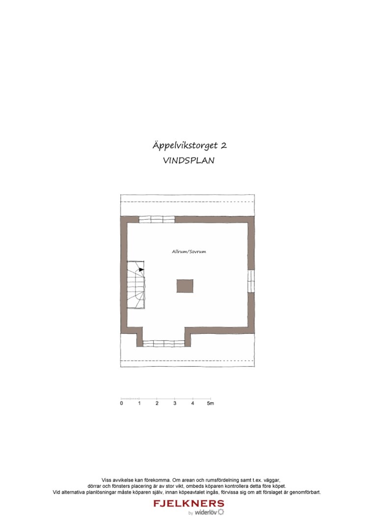 Planlösning från Äppelvikstorget 2, Såld i Bromma - Äppelviken, Stockholm
