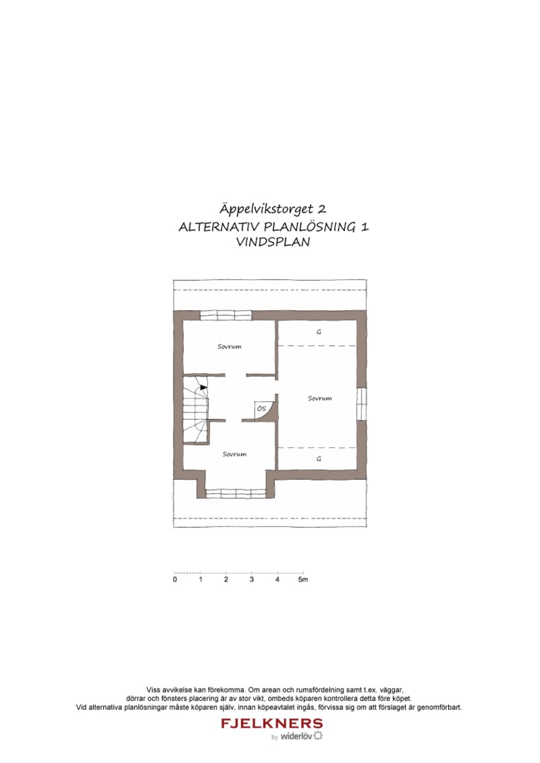 Planlösning från Äppelvikstorget 2, Såld i Bromma - Äppelviken, Stockholm