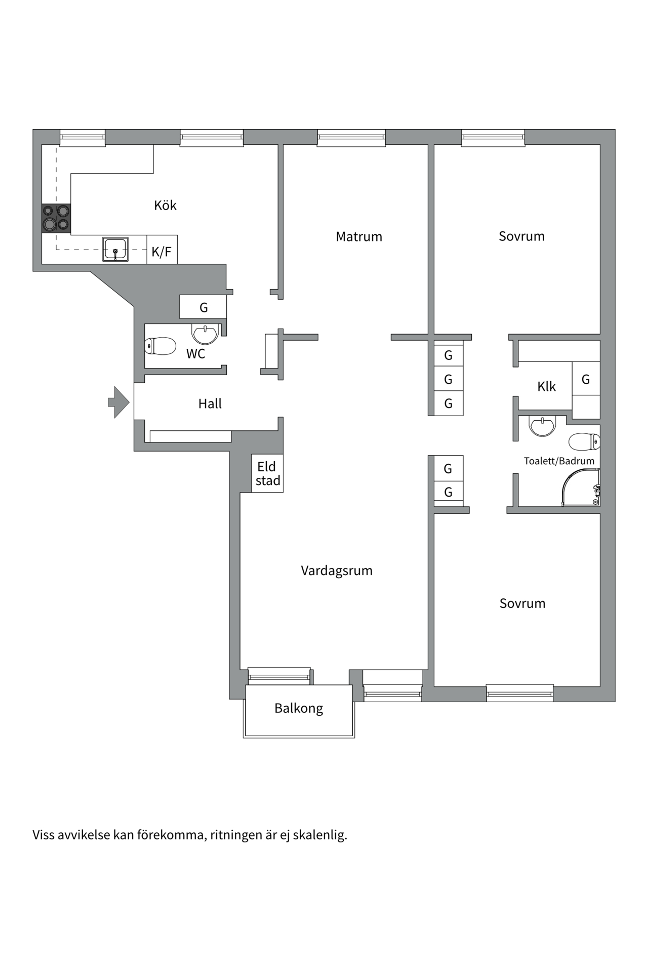 Bostadsbild från Luthagsesplanaden 18B, Såld i Luthagen, Uppsala