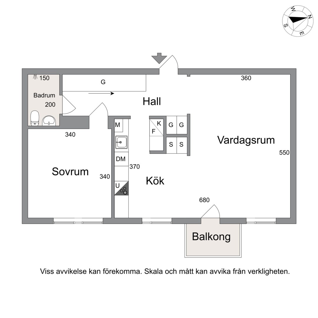 Planlösning från Kronobergsgatan 25A, 2 tr, Såld i Kungsholmen - Fridhemsplan, Stockholm