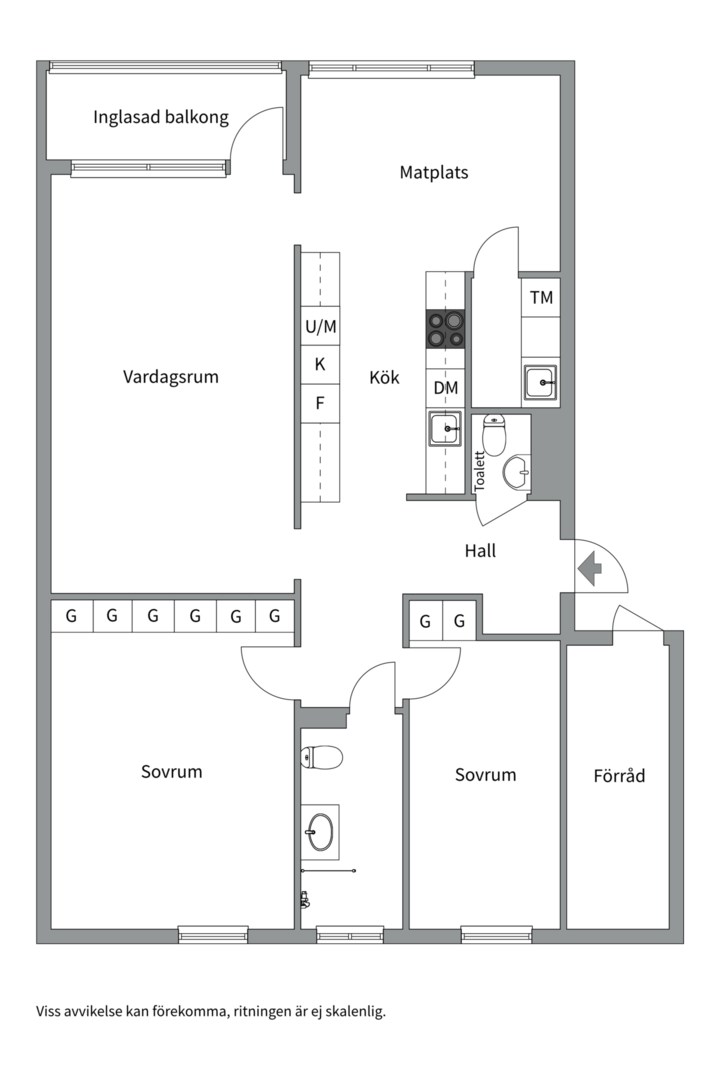 Planlösning från Svartkärrsvägen 30, 3/3tr, Såld i Igelbodaplatån - Saltsjöbaden, Nacka
