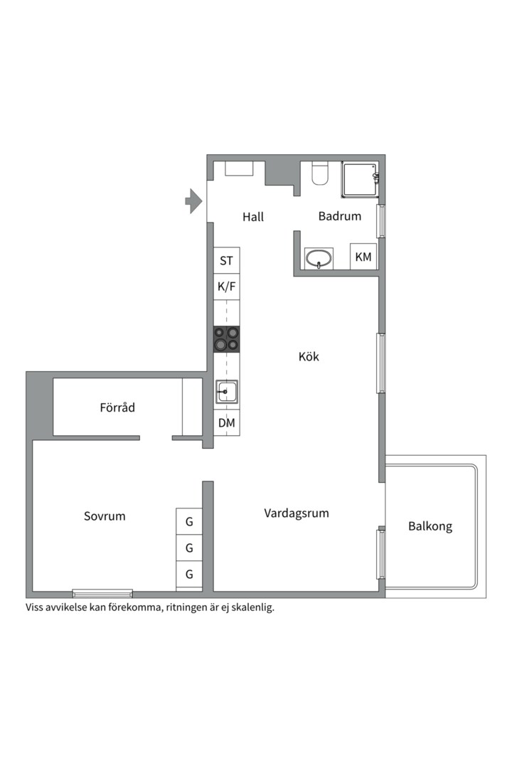 Planlösning från Edövägen 7F, 4tr, Kommande i Västra Orminge, Nacka