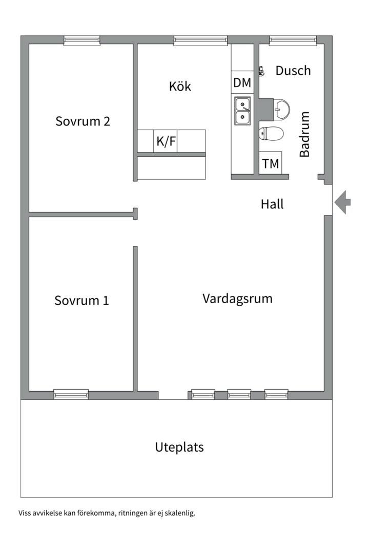 Planlösning från Ljuskärrsvägen 106, Kommande i Ljuskärrsberget - Saltsjöbaden, Nacka