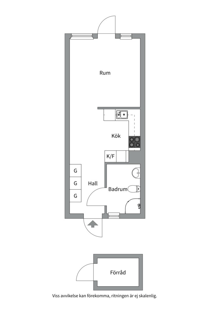 Planlösning från Ekuddsvägen 10C, Såld i Ekudden, Nacka