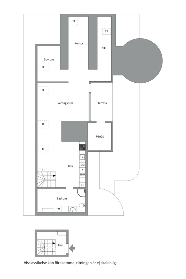 Planlösning från Karlsgatan 4 Västerås, Såld i Centrum, Västerås