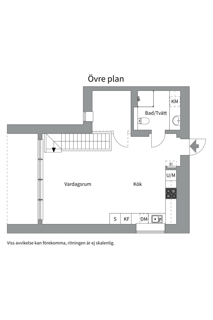 Planlösning från Magasinsgången 5, Såld i , Nacka