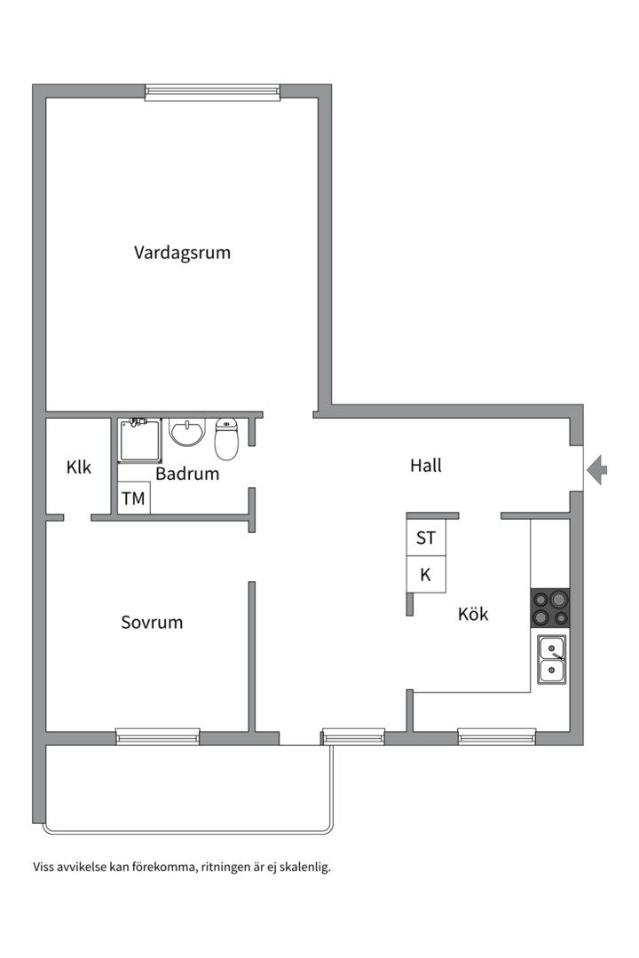 Planlösning från Apelgatan 8, Kommande i Salabacke, Uppsala