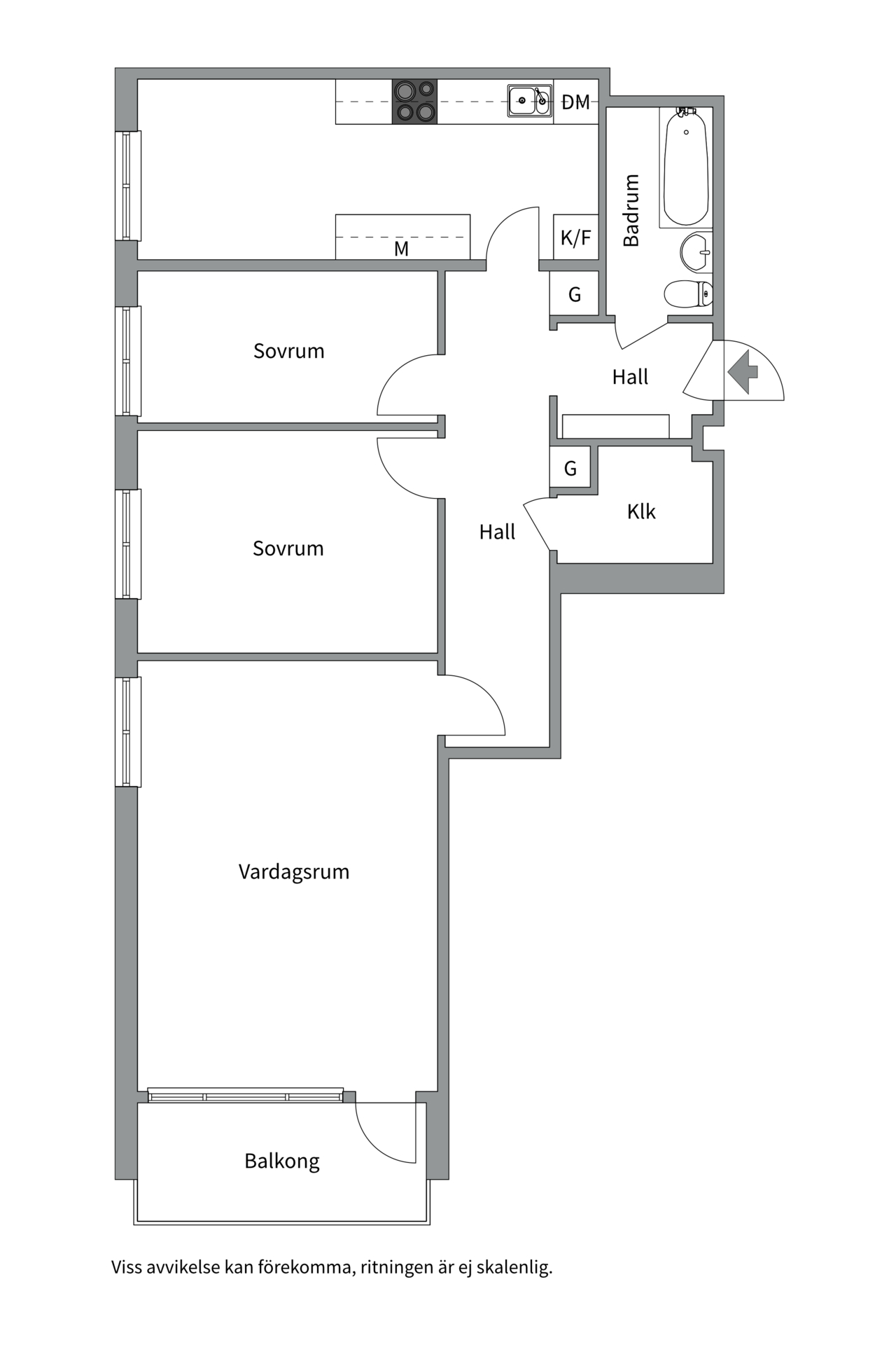 Bostadsbild från Tiundagatan 37, Kommande i Luthagen, Uppsala