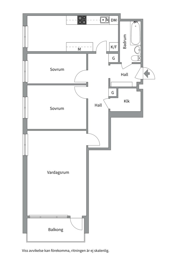 Bostadsbild från Tiundagatan 37, Kommande i Luthagen, Uppsala