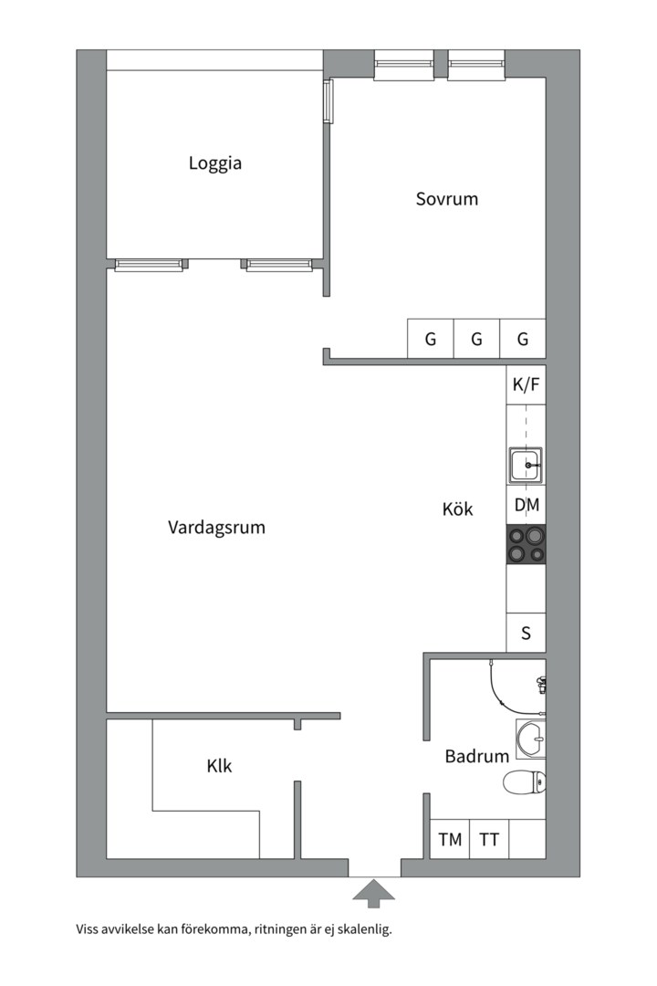 Planlösning från Sankta Ursulas väg 2AA, Såld i Blåsbo, Västerås