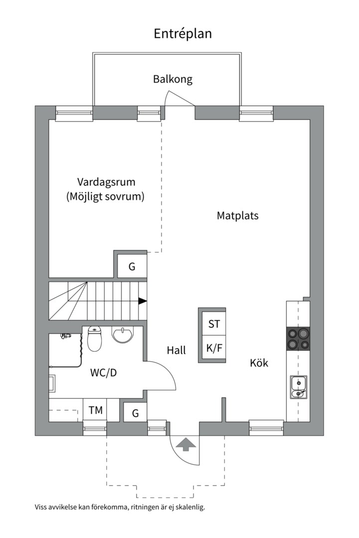 Planlösning från Stig Lindbergs gata 30, Såld i Gustavsbergs - Porslinskvarteren, Värmdö