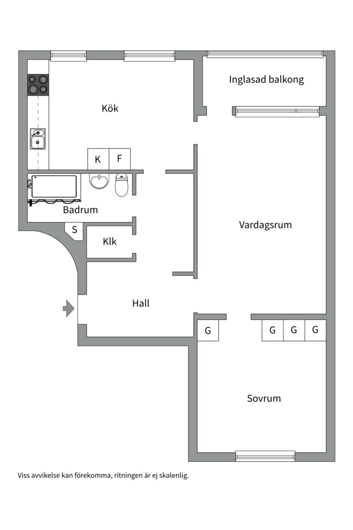 Planlösning från Gränby bilgata 12, Såld i Gränby, Uppsala