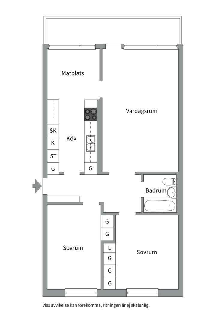 Bostadsbild från Bangatan 39B, Såld i Nordanby, Västerås
